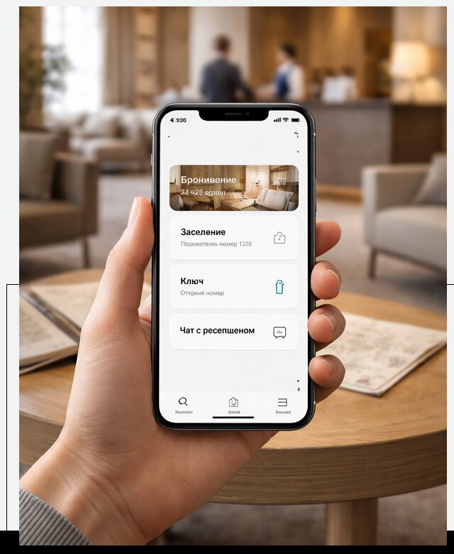Мобильное приложение для гостей отеля в Белебее, управление сервисом